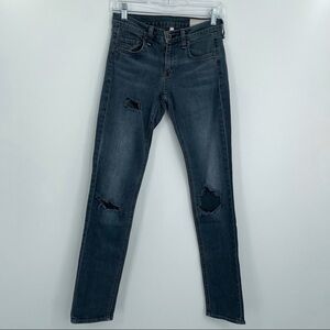 Rag & Bone the dre slim fit‎ boyfriend distressed jeans mid rise women's size 24